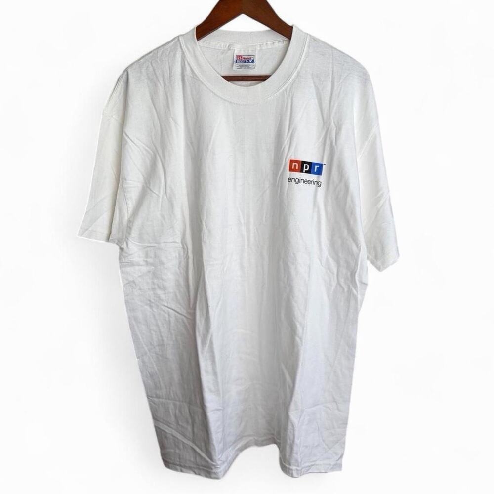 Vintage 90s NPR Radio Sound of Experience Retro Men’s L USA Logo Tee